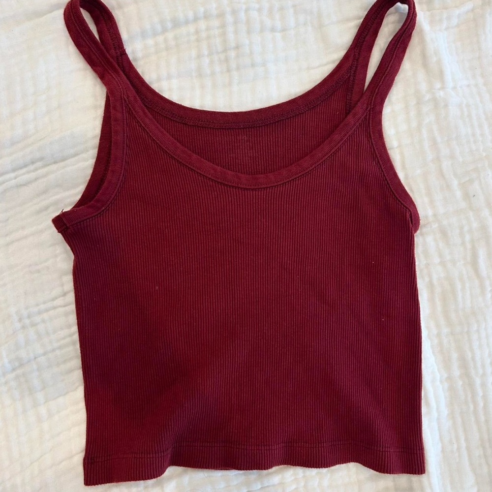Brandy Melville dark red tank top